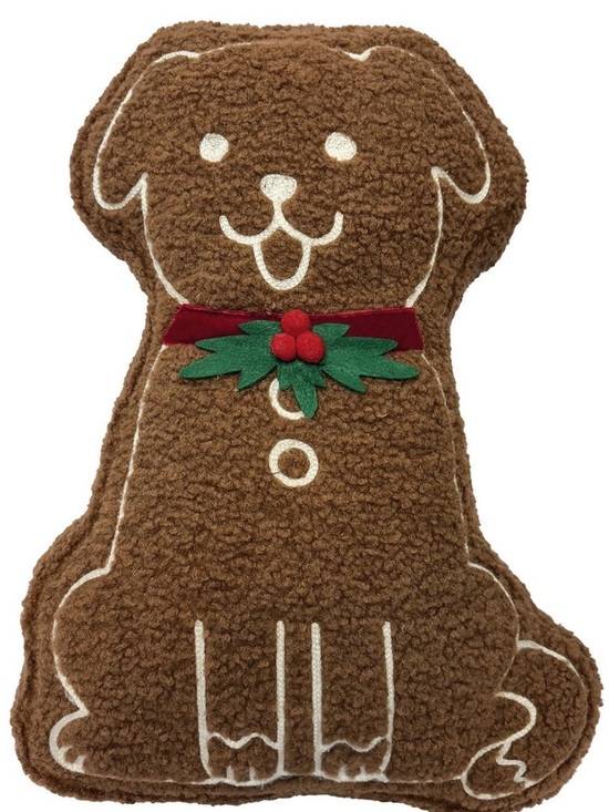St. Nicholas Square Other - 2- St. Nicholas Square Gingerbread Dog Decorative Pillow